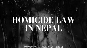 Homicide Law in Nepal